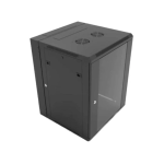 Zone Lite 15U 400mm + 200mm deep Swing Frame Wall Mount Cabinet with Fan