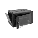 Zone Lite 6U 400mm + 200mm deep Swing Frame Wall Mount Cabinet with Fan